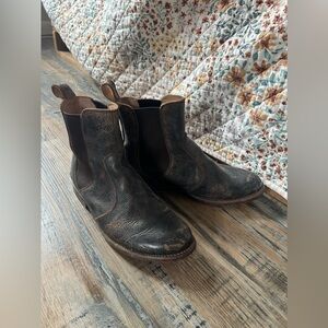 BED|STU Rustic Black Ankle Booties